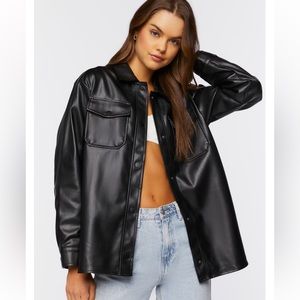 NWT 🖤 REVOLVE BLANKNYC Starting over Shacket Vegan Leather in Suspicious Mind